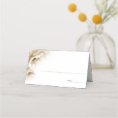 Rustic Neutral Floral Wedding Place Card Plaatskaartje (Voorkant)