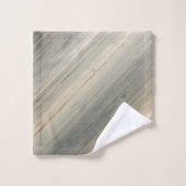 Rustic Neutral Gray Brown Abstract Stripe Bad Handdoek (Wasdoekje)