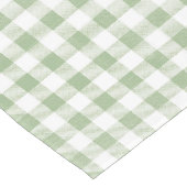 Rustic Neutral Sage Gingham Buffalo Pset Korte Tafelloper (Hoek)
