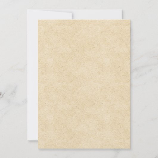 Rustic Neutral Wedding WreatCustom Invitation Kaart (Achterkant)