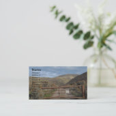 Rustic Nevada Mountains  Visitekaartje (Staand voorkant)