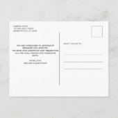 Rustic New Baby op maat 4 Foto collage geboorte Aankondigingskaart (Achterkant)