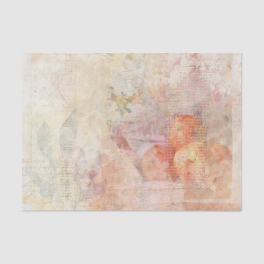  Rustic Newspaper Texture Decoupage Tissuepapier (Voorkant)