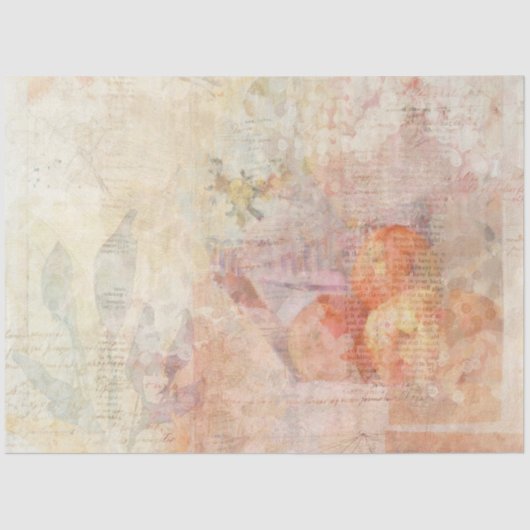  Rustic Newspaper Texture Decoupage Tissuepapier (Voorkant)