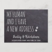 Rustic Nieuw Adres Verhuisbericht Hond Aankondigingskaart (Voorkant)