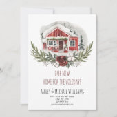 Rustic Nieuw Huis voor het Nieuwe Adres van de Fee Feestdagenkaart (Voorkant)