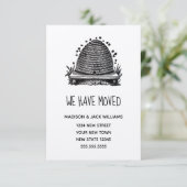 Rustic Nieuw startadres |Verplaatsingsaankondiging (Staand voorkant)