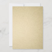 Rustic Night Light Wedding Invitations Kaart (Achterkant)