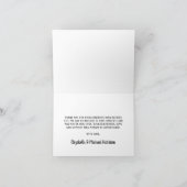 Rustic Night Sky Woodland Animals Baby shower dan Bedankkaart (Binnen)