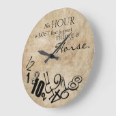Rustic No Hour is verloren om een paard te besture Grote Klok (Hoek)