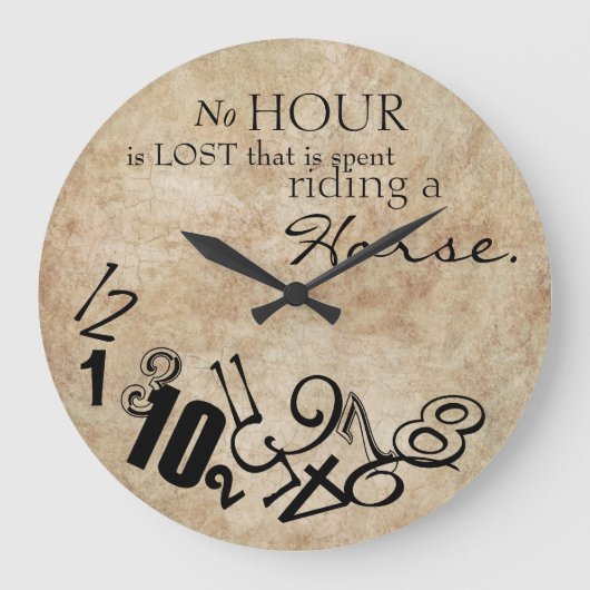 Rustic No Hour is verloren om een paard te besture Grote Klok (Voorkant)