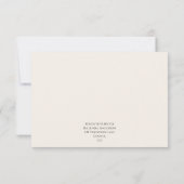 Rustic Noel Christmas RSVP Card | Elegant  Kaartje (Achterkant)