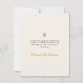 Rustic Noël Christmas Thank You Card Bedankkaart (Achterkant)