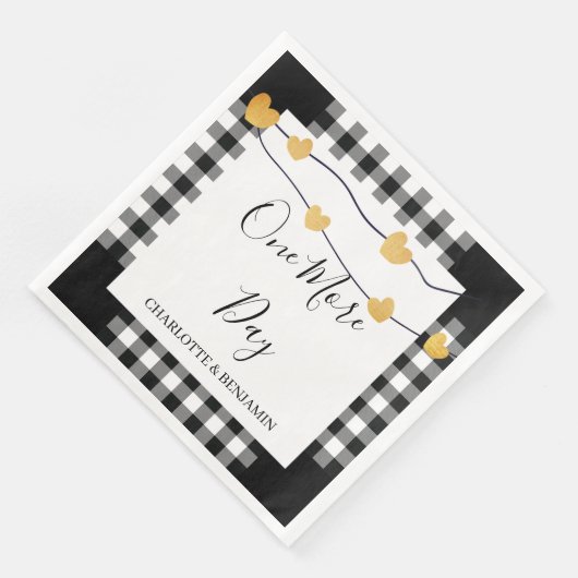 Rustic nog een dag bruiloft en repetitie servet (Hoek)