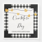 Rustic nog een dag bruiloft en repetitie servet (Voorkant)