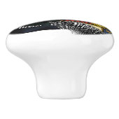 Rustic North Bossen Wilderness Loon Keramische Knop (Zijkant)