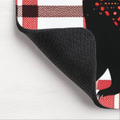 Rustic Northwood Black Beer Silhouette op beton Muismat (Hoek)