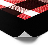 Rustic Northwood Black Beer Silhouette op beton Poster (Hoek)