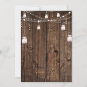 Rustic Nothing Fancy Just Love Wedding Kaart (Achterkant)