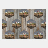 Rustic Nubble Custom Photo Lighthouse Inpakpapier Vel (Voorkant 3)