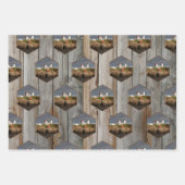 Rustic Nubble Custom Photo Lighthouse Inpakpapier Vel (Voorkant 2)