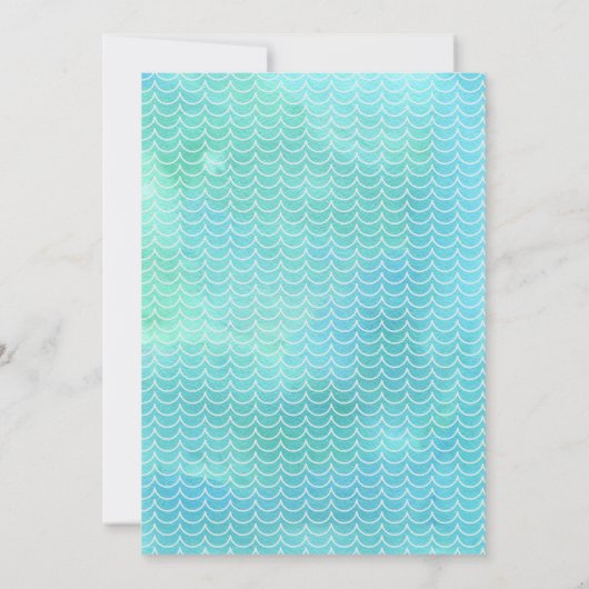 Rustic O-Fish-Al Eerste Verjaardag Uitnodiging (Achterkant)