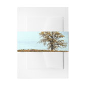 Rustic Oak Tree Autumn Wedding Uitnodigingen Wikkel (Voorkant Voorbeeld)