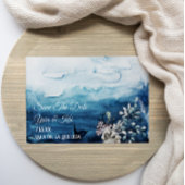 Rustic Ocean Flat Save the Date Kaart