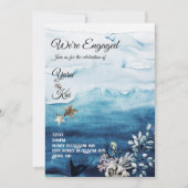 Rustic Ocean We zijn Engaged Party Kaart (Voorkant)