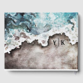 Rustic Ocean Wedding Guest Book Gastenboek (Achterkant)