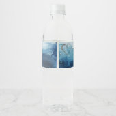 Rustic Ocean Wedding Waterfles Etiket (Achterkant)