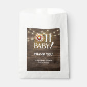 Rustic Oh Baby Cutie Pie Baby shower Bedankzakje (Voorkant)