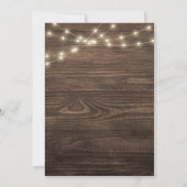 Rustic Oh Baby Cutie Pie Baby shower Kaart (Achterkant)