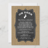 Rustic Oh Deer Buck Baby Sprinkle Kaart (Voorkant)