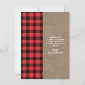 Rustic Oh Deer Pset Photo Collage Feestdagenkaart (Achterkant)