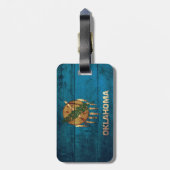 Rustic Oklahoma State Flag Bagagelabel (Achterkant verticaal)