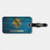 Rustic Oklahoma State Flag Bagagelabel (Achterkant horizontaal)