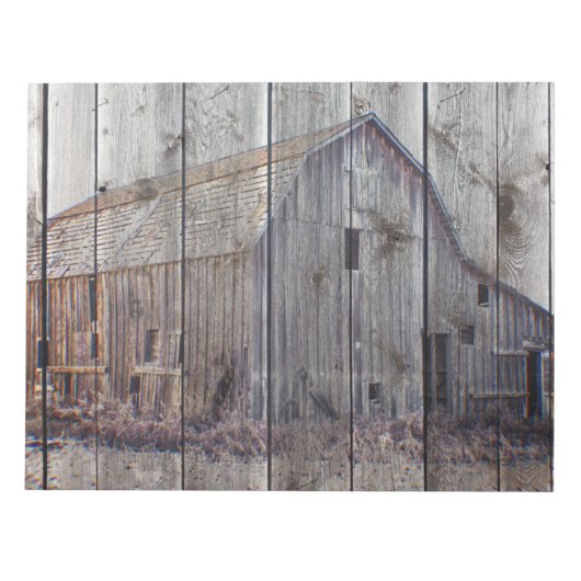 Rustic Old Barn Notitieblok (Voorkant)