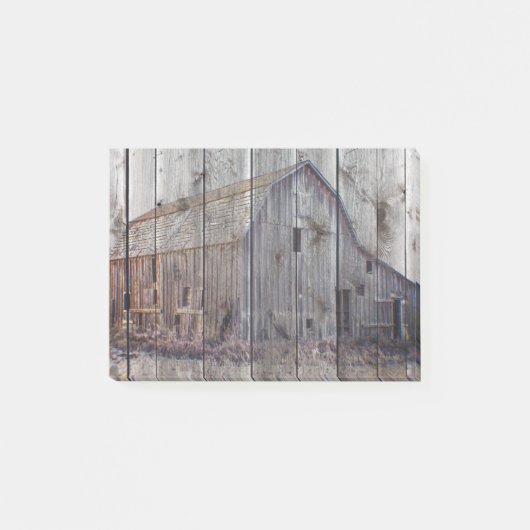 Rustic Old Barn Post-it® Notes (Voorkant)