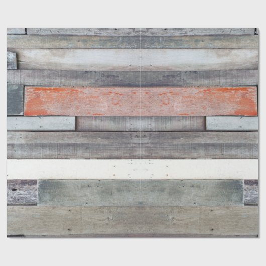 Rustic Old Barn Wood Cadeaupapier (Vlak)