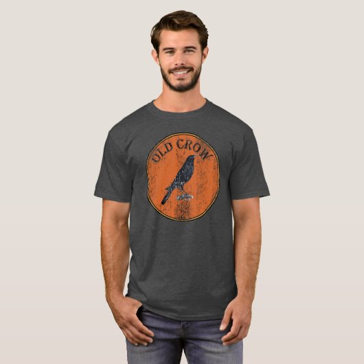 Rustic Old Crow Over the HIll Geezer T-shirt (Voorkant volledig)