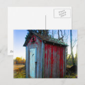 Rustic Old Junk Yard Outhouse Briefkaart (Voorkant / Achterkant)