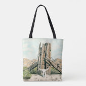 Rustic old west desert; watercolor art tote bag (Achterkant)
