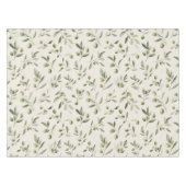 Rustic Olive Branch Mediterranean Pattern Tafelkleed (Voorkant (Horizontaal))