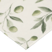 Rustic Olive Branch Mediterranean Pattern Tafelkleed (Gekanteld)