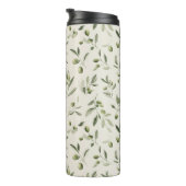 Rustic Olive Branch Mediterranean Pattern Thermosbeker (Geroteerd rechts)