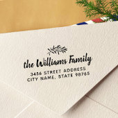 Rustic Olive Branch Return-adres Zelfinktende Stempel