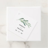 Rustic Olive Branch Wedding Bedankjes Labels (In situ)