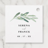 Rustic Olive Branch Wedding Bedankjes Labels (Achterkant)