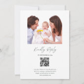 Rustic Olive Dark Green Wedding Kaart (Achterkant)